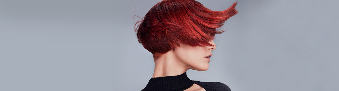 A vivid copper red cut in motion