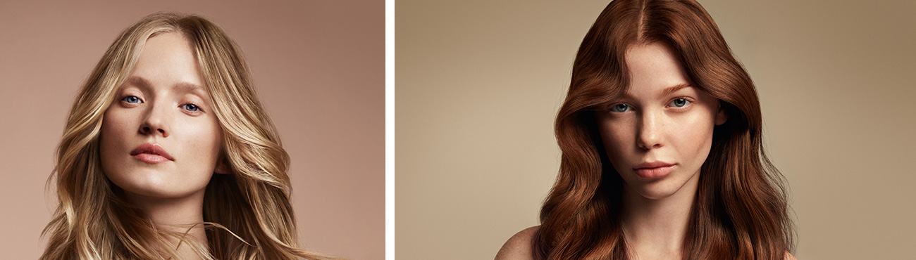 Two guests with smooth, glossy, softly waved hair